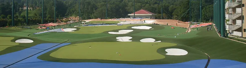 Synthetic Turf Bunker & Lake